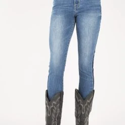 Stetson Womens Blue Cotton Blend 902 High Waist Jeans 7 Stetson Womens Blue Cotton Blend 902 High Waist Jeans -straight jeans shop 1105409022301c