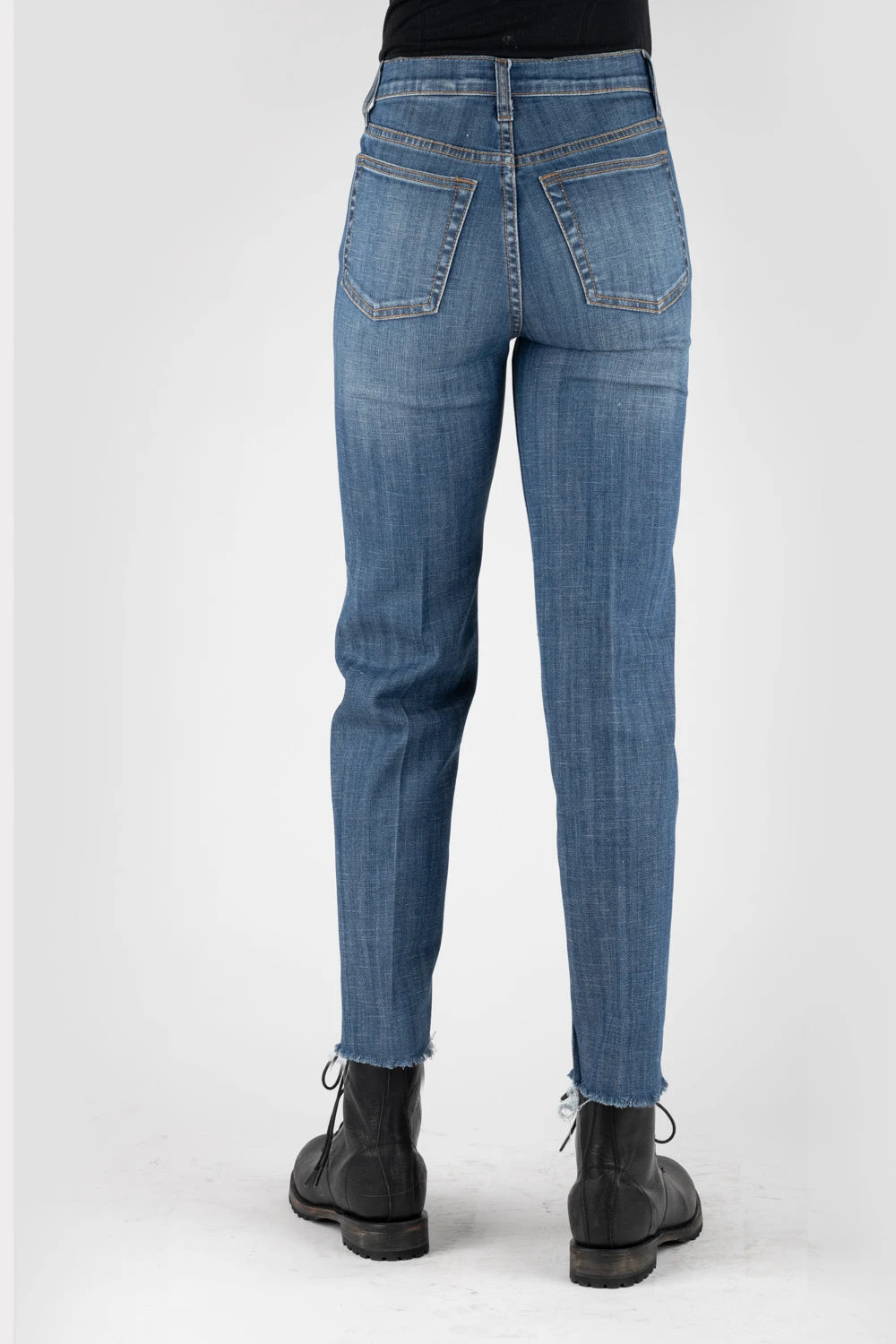 Stetson Womens Blue Cotton Blend 915 High Rise Jeans 4 Stetson Womens Blue Cotton Blend 915 High Rise Jeans - Image 2