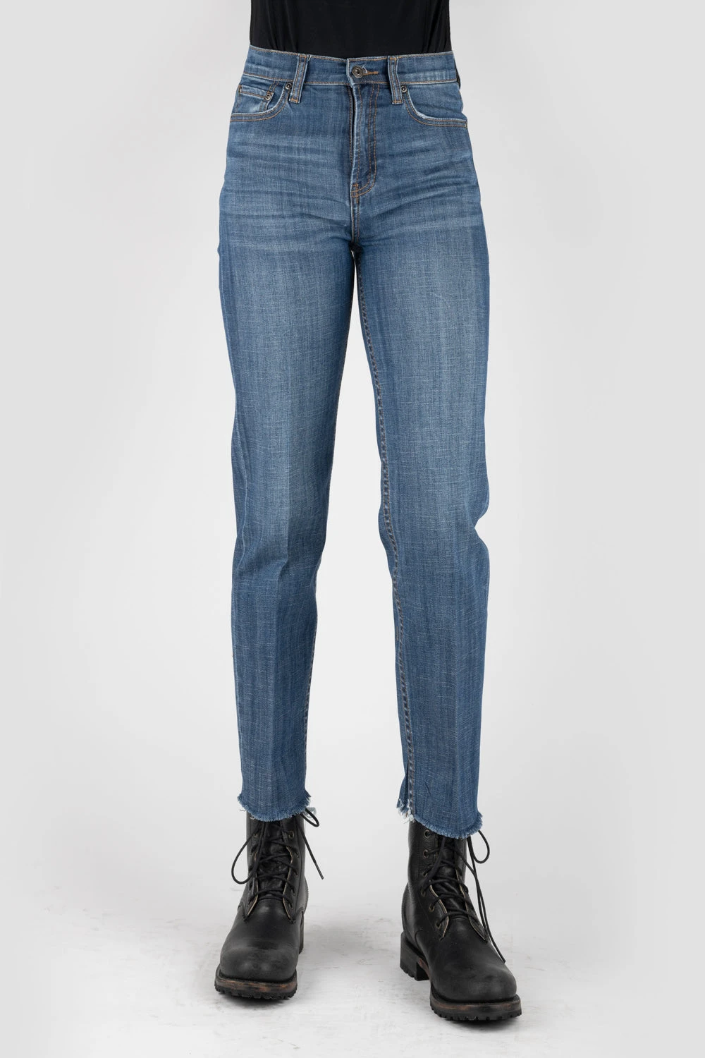 Stetson Womens Blue Cotton Blend 915 High Rise Jeans 5 Stetson Womens Blue Cotton Blend 915 High Rise Jeans - Image 3