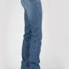 Stetson Womens Blue Cotton Blend 915 High Rise Big Back Jeans