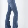 Stetson Flare Womens Blue Cotton Blend High Waist Jeans 2 Stetson Flare Womens Blue Cotton Blend High Waist Jeans -straight jeans shop 1105409212400a 1