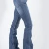 Stetson Womens Blue Cotton Blend 921 Plain Back Jeans -straight jeans shop 1105409212402a