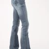 Stetson Womens Blue Cotton Blend 921 High Waist Cactus Jeans -straight jeans shop 1105409212403a
