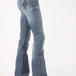 Stetson Womens Blue Cotton Blend 921 High Waist Cactus Jeans