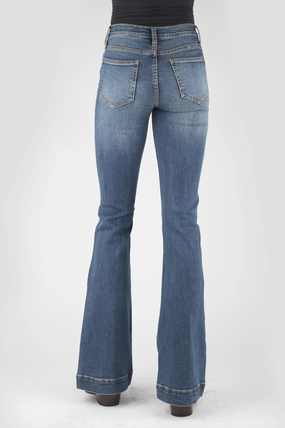 Stetson Womens Blue Cotton Blend 921 High Waist Light Wash Jeans 4 Stetson Womens Blue Cotton Blend 921 High Waist Light Wash Jeans - Image 2