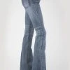 Stetson Womens Blue Cotton Blend 921 High Waist Plain Jeans 1 Stetson Womens Blue Cotton Blend 921 High Waist Plain Jeans -straight jeans shop 1105409212411a