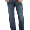 Ariat Relaxed Bootcut Jeans For Men | 10021767-TURNOUT -straight jeans shop ARIAT INTERNATIONAL JEANS ADKINS TURNUT BOOT 10021767 TURNOUT10021767 front 1