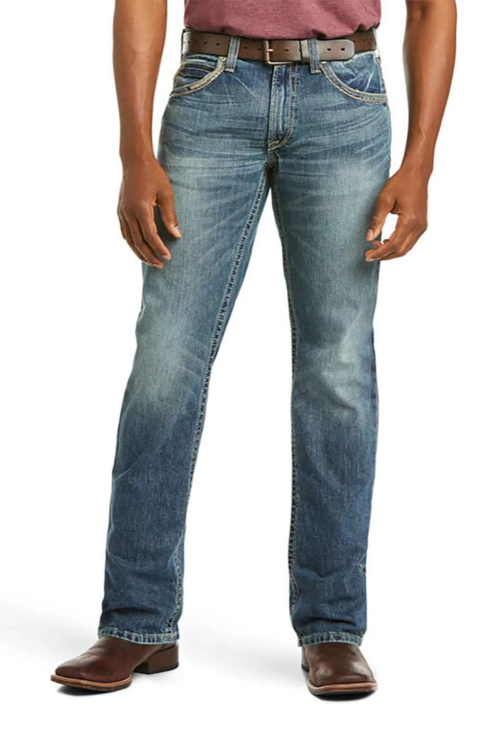 Ariat Straight Fit Jeans For Men | 10012703-GAMBLER 3 Ariat Straight Fit Jeans For Men | 10012703-GAMBLER