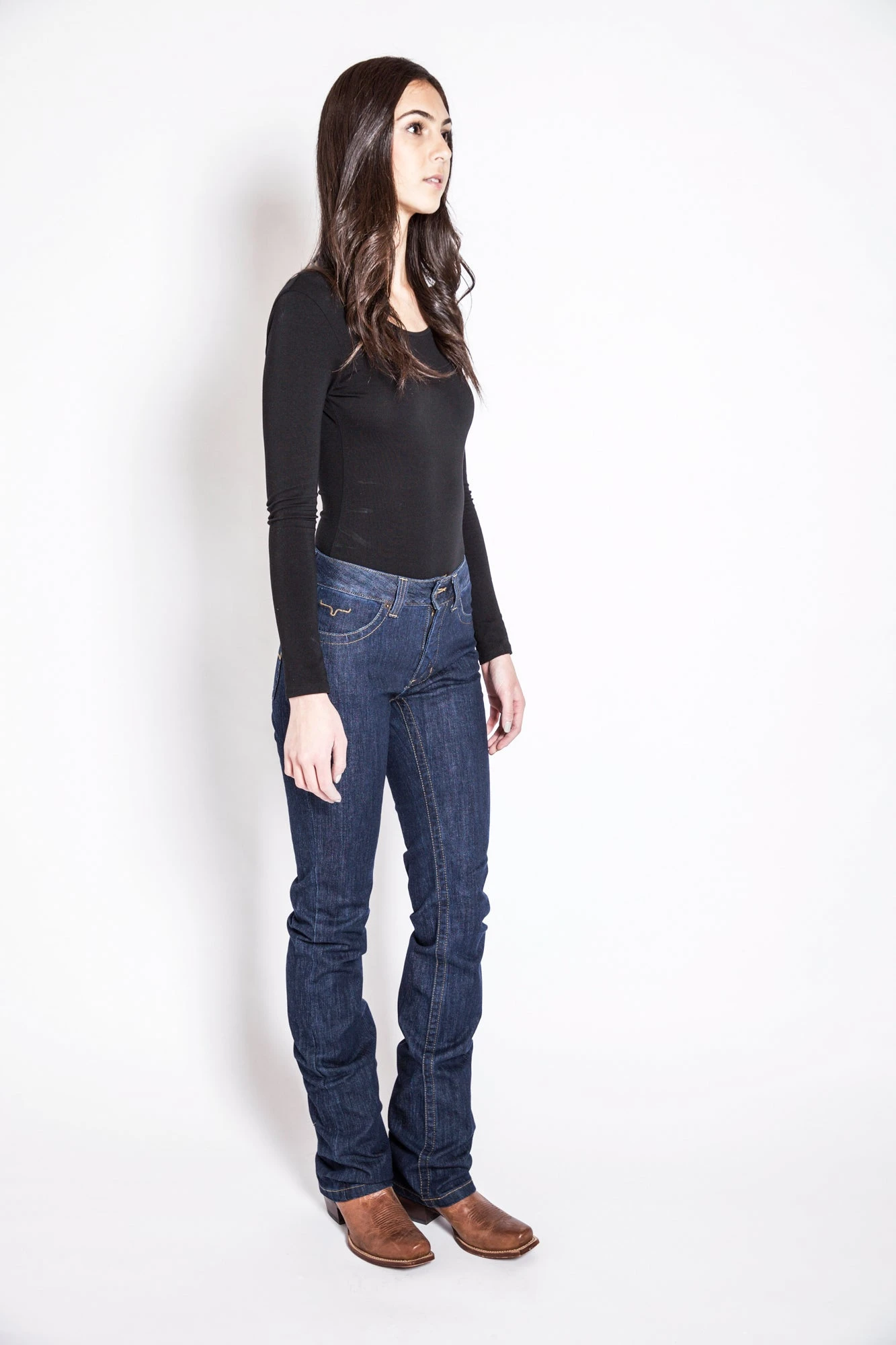 Kimes Ranch Womens Betty Jeans Blue Cotton Blend Rinse Bootcut 6 Kimes Ranch Womens Betty Jeans Blue Cotton Blend Rinse Bootcut - Image 4