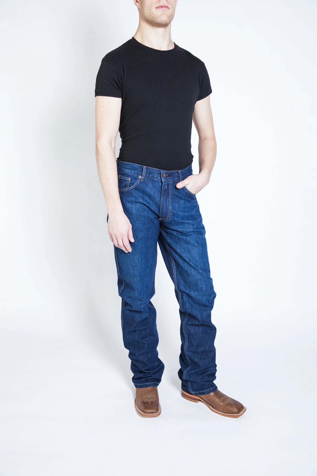 Kimes Ranch Mens Dillon Jeans Blue 100% Cotton Wide Bootcut 4 Kimes Ranch Mens Dillon Jeans Blue 100% Cotton Wide Bootcut - Image 2