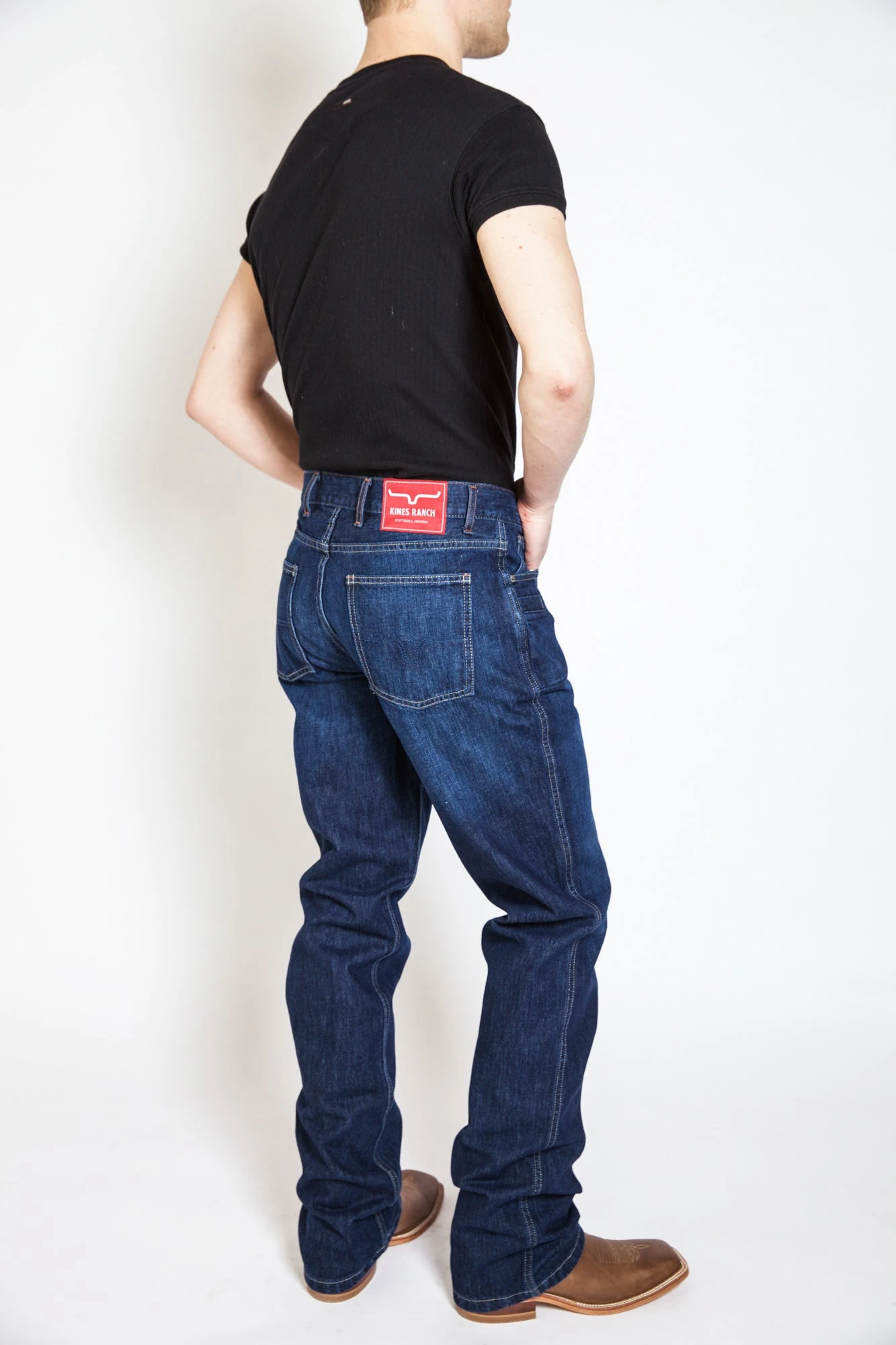 Kimes Ranch Mens Dillon Jeans Blue 100% Cotton Wide Bootcut 7 Kimes Ranch Mens Dillon Jeans Blue 100% Cotton Wide Bootcut - Image 5