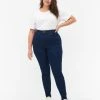 FLASH - Jeans With Super Slim Fit Blue Denim -straight jeans shop FL0001A 1055 ModelFront