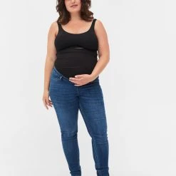 Zizzi Maternity Amy Jeans Blue Denim