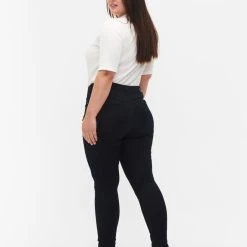 Alternative view of Zizzi Super Slim Amy Jeans With High Waist Unwashed