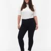 Zizzi Super Slim Amy Jeans With High Waist Unwashed -straight jeans shop J10305L 9995 ModelFront 1