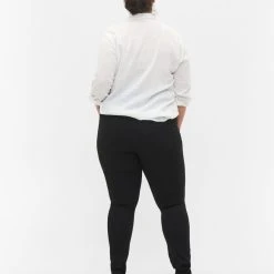 Alternative view of Zizzi Super Slim Amy Jeans With Stud Detail Black