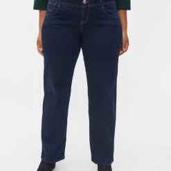 Zizzi Regular Fit Gemma Jeans With A High Waist Blue Denim -straight jeans shop J93400A 1055 ModelDetail1