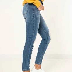 KanCan Medium Wash Ripped Skinny Jeans For Women | KC6012M 7 KanCan Medium Wash Ripped Skinny Jeans For Women | KC6012M -straight jeans shop KANCAN MEDIUM WASH DESTRCTED SKINNY JEAN KC6012M F 15d37d0b c742 43b7 b911 a646d9aacdd8 3