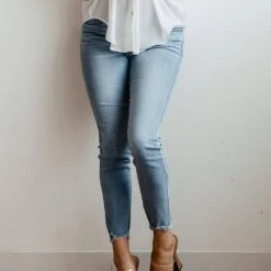 KanCan Mid Rise Ankle Skinny Jeans For Women | KC20009L