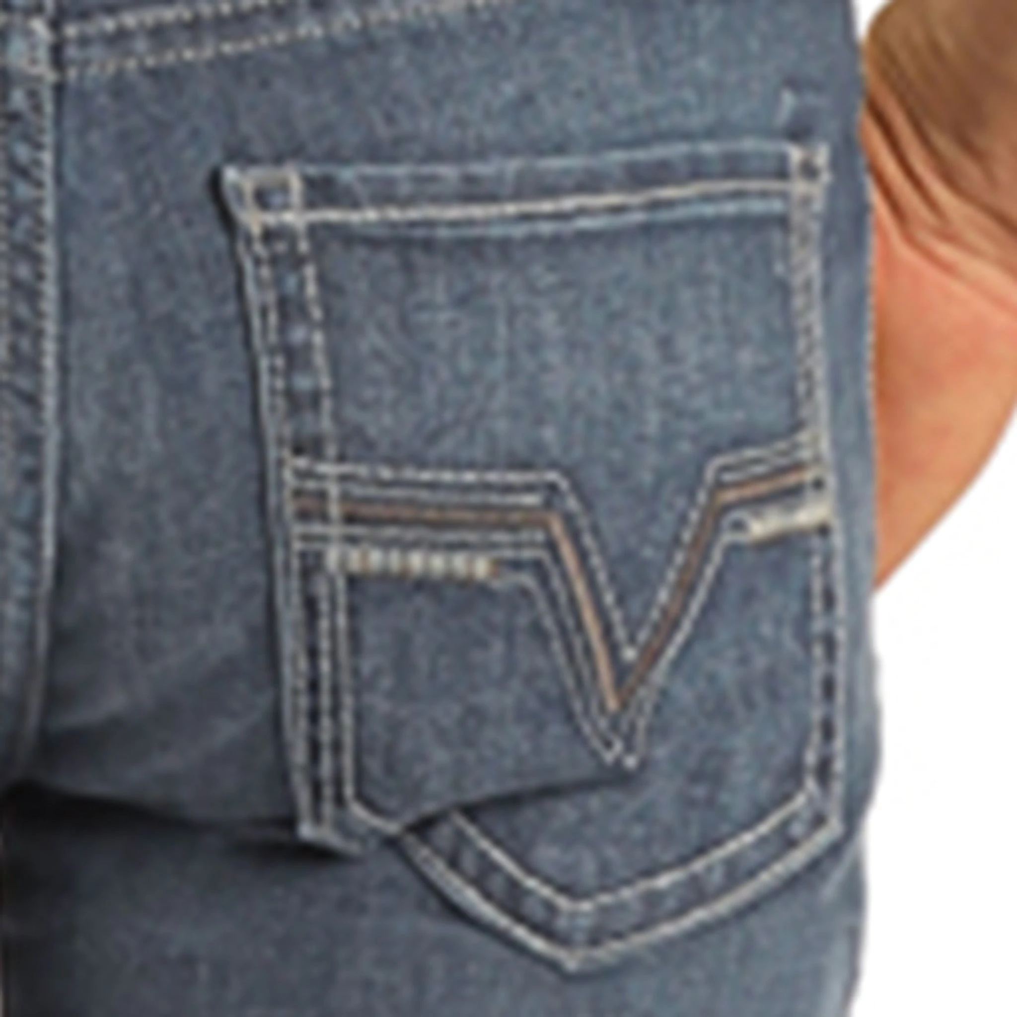 Rock & Roll Regular Fit Straight Leg Dark Wash Stretch Jeans 5 Rock & Roll Regular Fit Straight Leg Dark Wash Stretch Jeans - Image 3