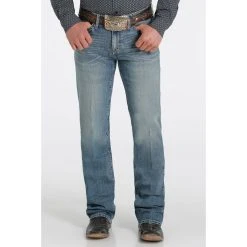 Cinch Men's Ian Performance Stretch Slim Bootcut Jeans -straight jeans shop MB54236001