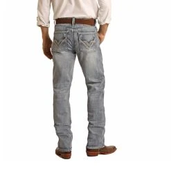 Alternative view of Men's Rock & Roll Relaxed Fit Boot Cut Medium Wash ReFlex Jeans