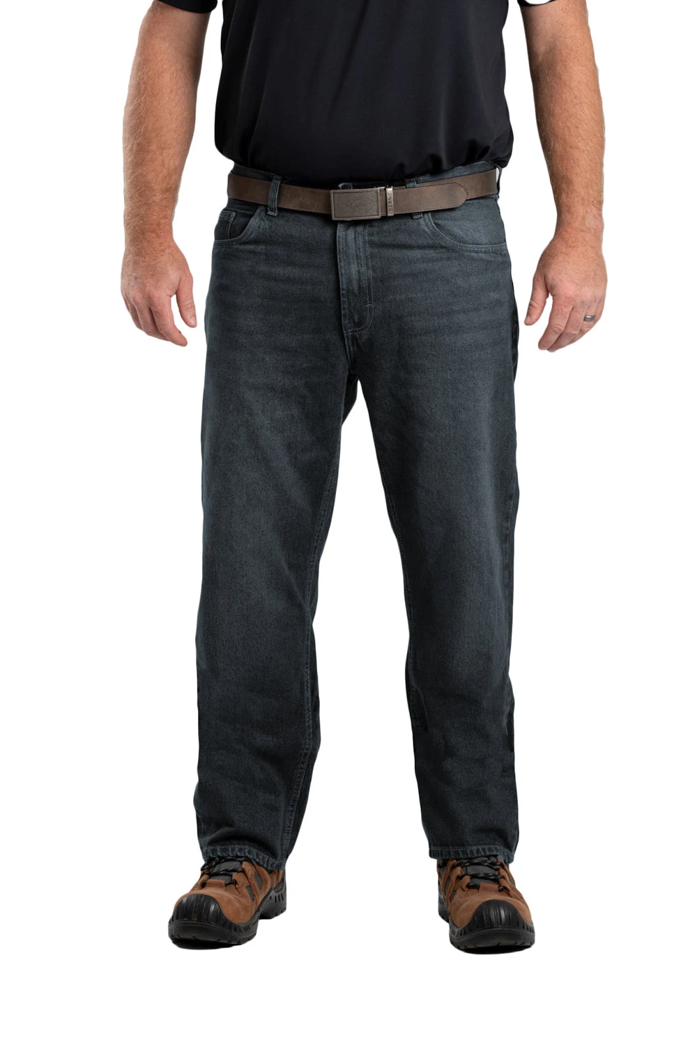 Berne Mens Classic Stone Wash 100% Cotton Heritage Relaxed Fit Straight Leg Jeans 4 Berne Mens Classic Stone Wash 100% Cotton Heritage Relaxed Fit Straight Leg Jeans - Image 2