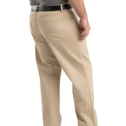 Berne Mens Sand Cotton Blend Heritage Flex Relaxed Fit Jeans 7 Berne Mens Sand Cotton Blend Heritage Flex Relaxed Fit Jeans -straight jeans shop P424SD Back