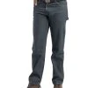 Berne Mens Classic Stone Wash Cotton Blend Heartland Flex Relaxed Carpenter Jeans -straight jeans shop P425CSW 1
