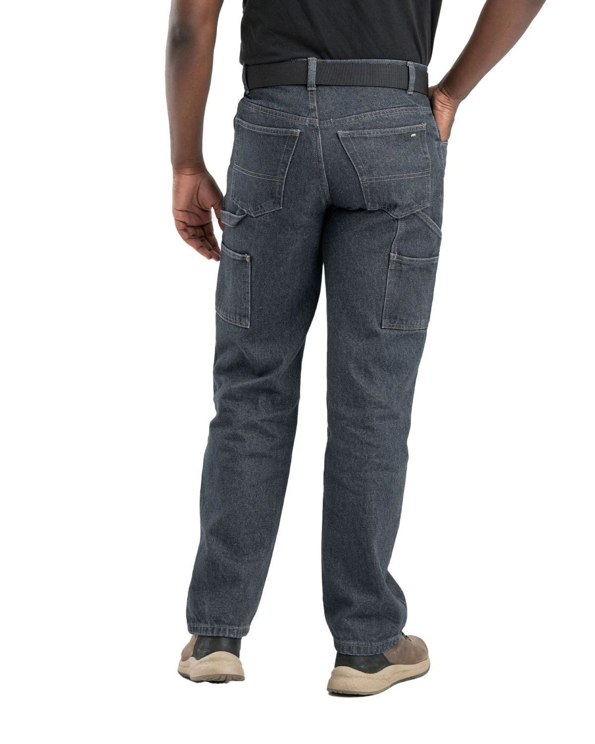 Berne Mens Classic Stone Wash Cotton Blend Heartland Flex Relaxed Carpenter Jeans 4 Berne Mens Classic Stone Wash Cotton Blend Heartland Flex Relaxed Carpenter Jeans - Image 2
