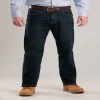 Berne Mens Dark Wash Cotton Blend Highland Flex Regular Straight Leg Jeans 2 Berne Mens Dark Wash Cotton Blend Highland Flex Regular Straight Leg Jeans -straight jeans shop P629DKW Front1 1
