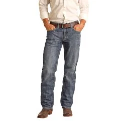 Alternative view of Rock & Roll Cowboy Medium Wash Vintage Stackable Bootcut Jeans