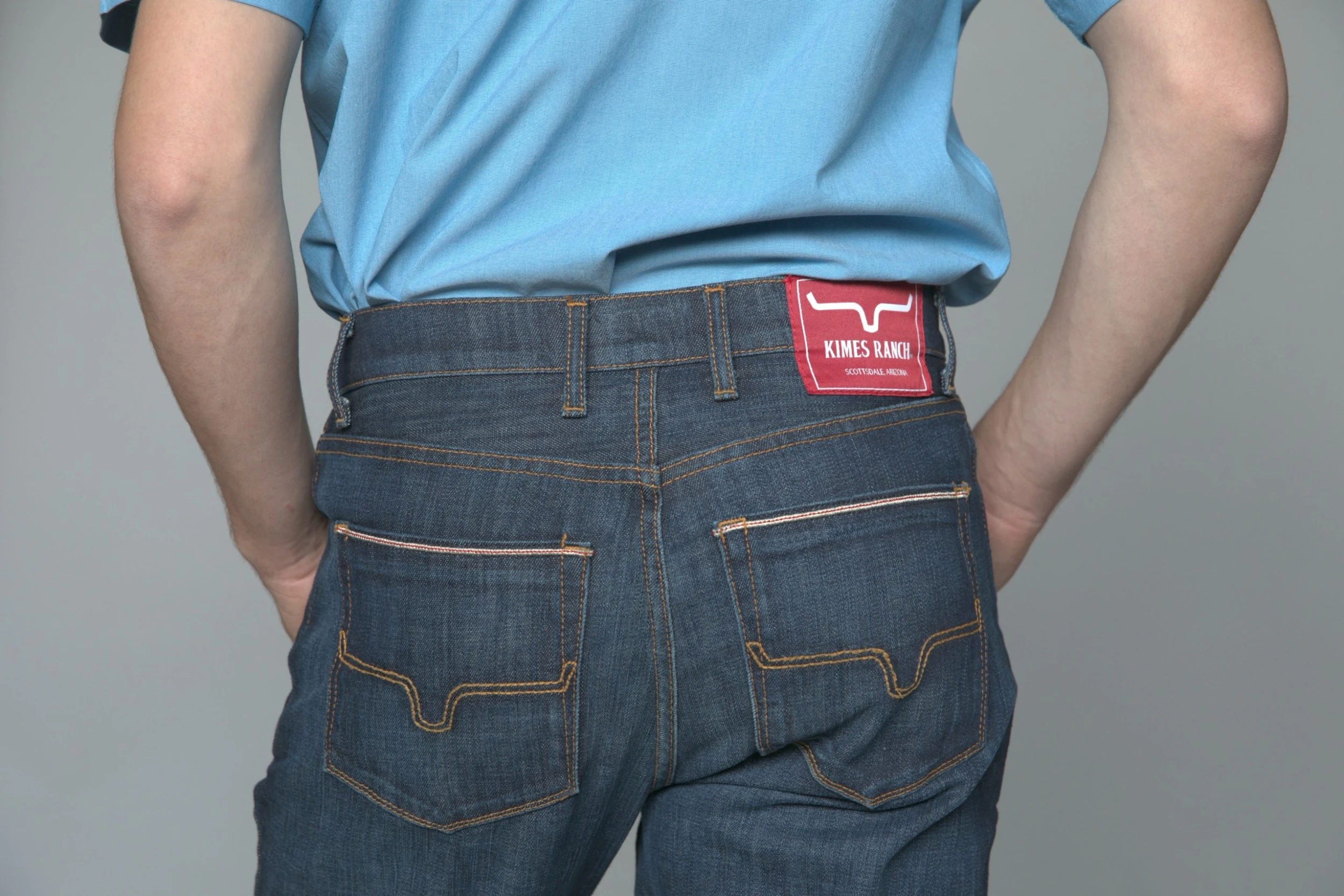 Kimes Ranch Mens Roger Jeans Blue Cotton Blend Low Rise Slim Fit 7 Kimes Ranch Mens Roger Jeans Blue Cotton Blend Low Rise Slim Fit - Image 5