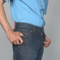 Kimes Ranch Mens Roger Jeans Blue Cotton Blend Low Rise Slim Fit 14 Kimes Ranch Mens Roger Jeans Blue Cotton Blend Low Rise Slim Fit -straight jeans shop Roger 6 scaled