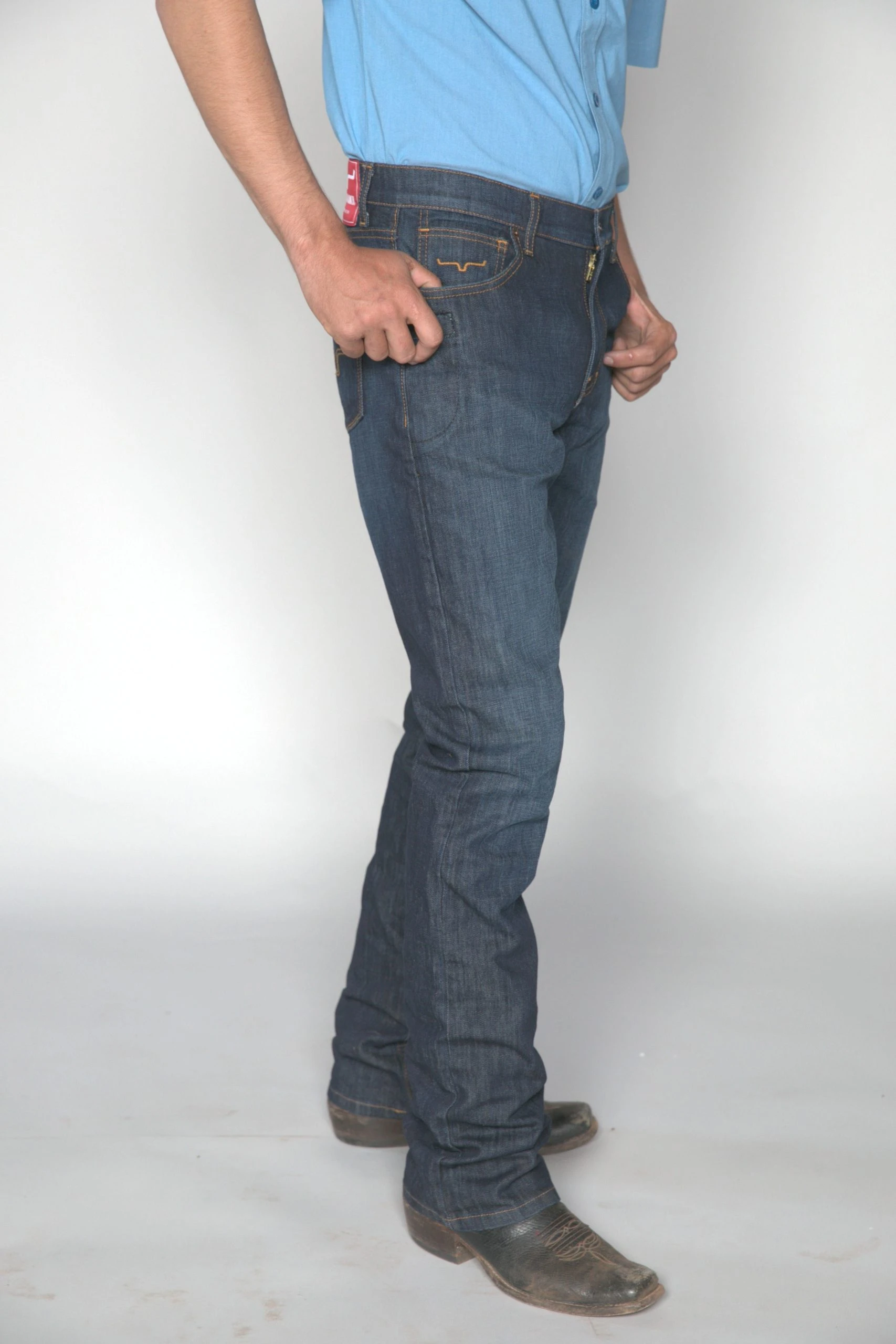 Kimes Ranch Mens Roger Jeans Blue Cotton Blend Low Rise Slim Fit 9 Kimes Ranch Mens Roger Jeans Blue Cotton Blend Low Rise Slim Fit - Image 7
