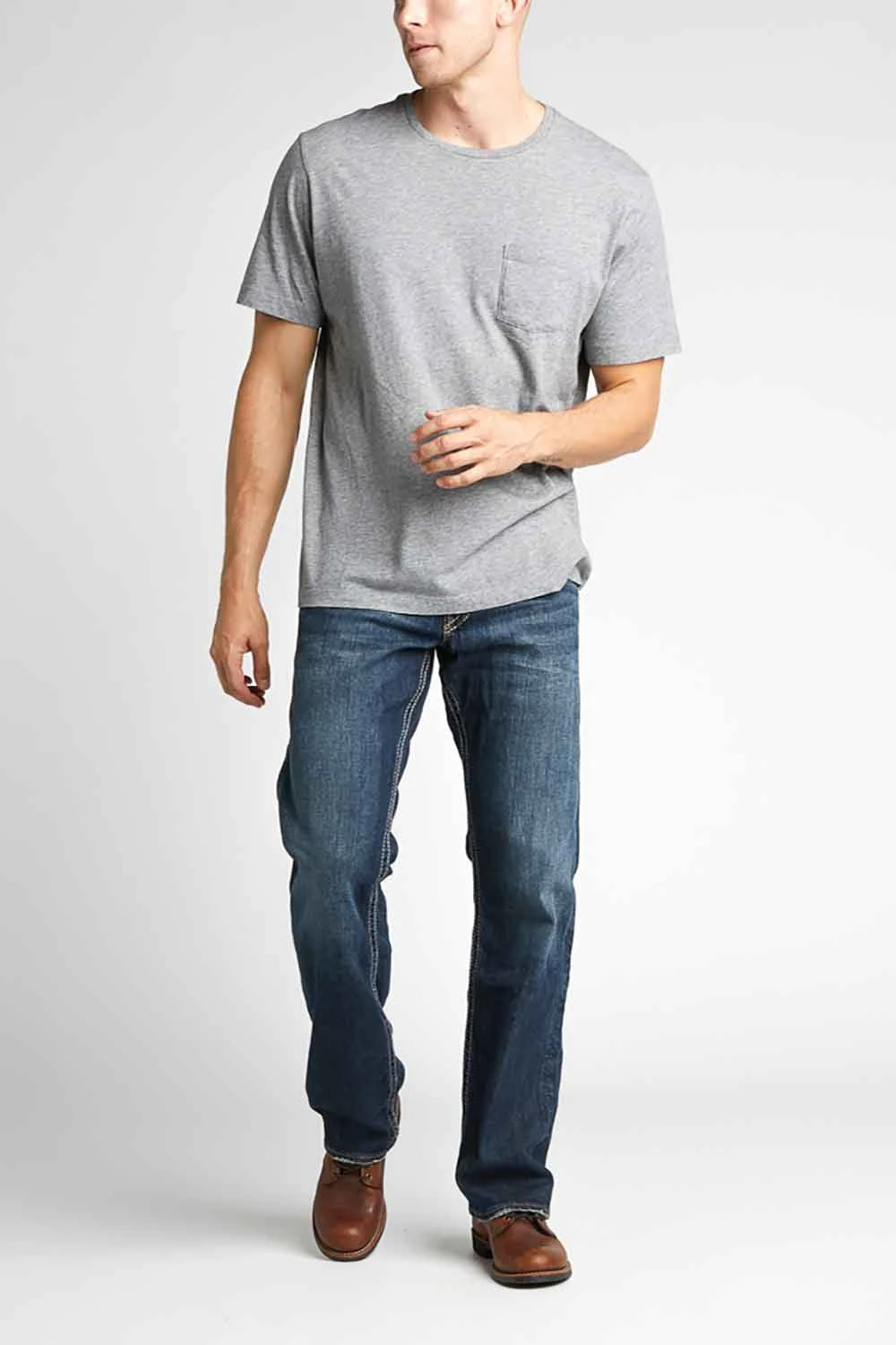 Silver Jeans Zac Straight Jeans For Men | M4408SDA495 3 Silver Jeans Zac Straight Jeans For Men | M4408SDA495