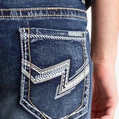 True Luck Jefferson Straight Jeans For Men | TL18350006 -straight jeans shop TRUE LUCK STRAIGHT LEG JEAN TL18350006 P