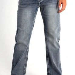 True Luck Dominic Bootcut Stretch Jeans For Men | TL15350239