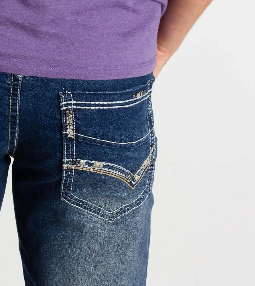 True Luck Liam Straight Jeans For Men | TL18150007 5 True Luck Liam Straight Jeans For Men | TL18150007 - Image 3