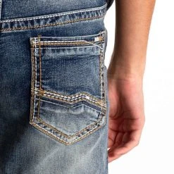 True Luck Thomas Slim Jeans For Men | TL20152103 7 True Luck Thomas Slim Jeans For Men | TL20152103 -straight jeans shop True Luck Jeans Thomas Dark Blast Slim TL20152103 p