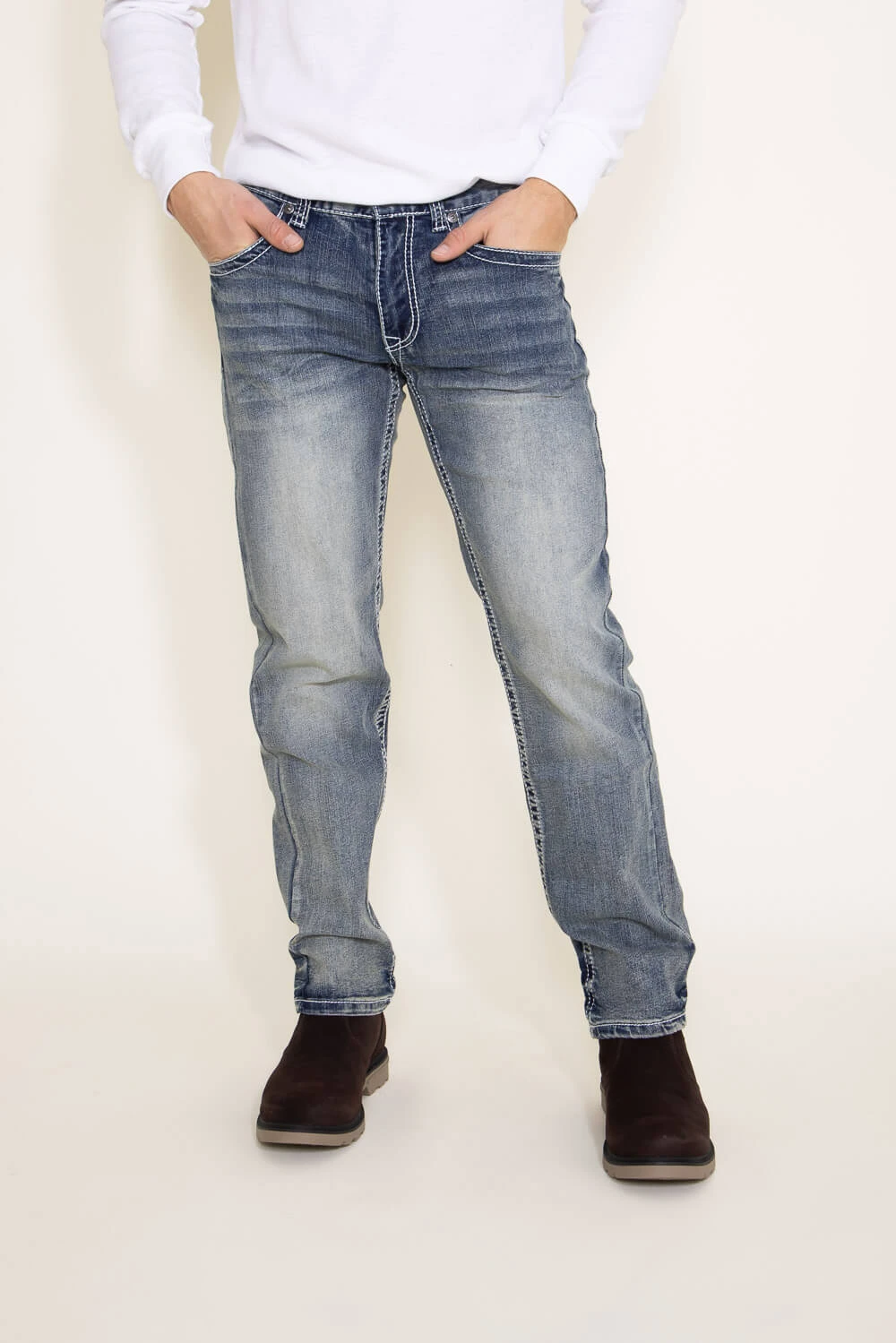 True Luck Melvin Straight Jeans For Men | TL15350136 3 True Luck Melvin Straight Jeans For Men | TL15350136