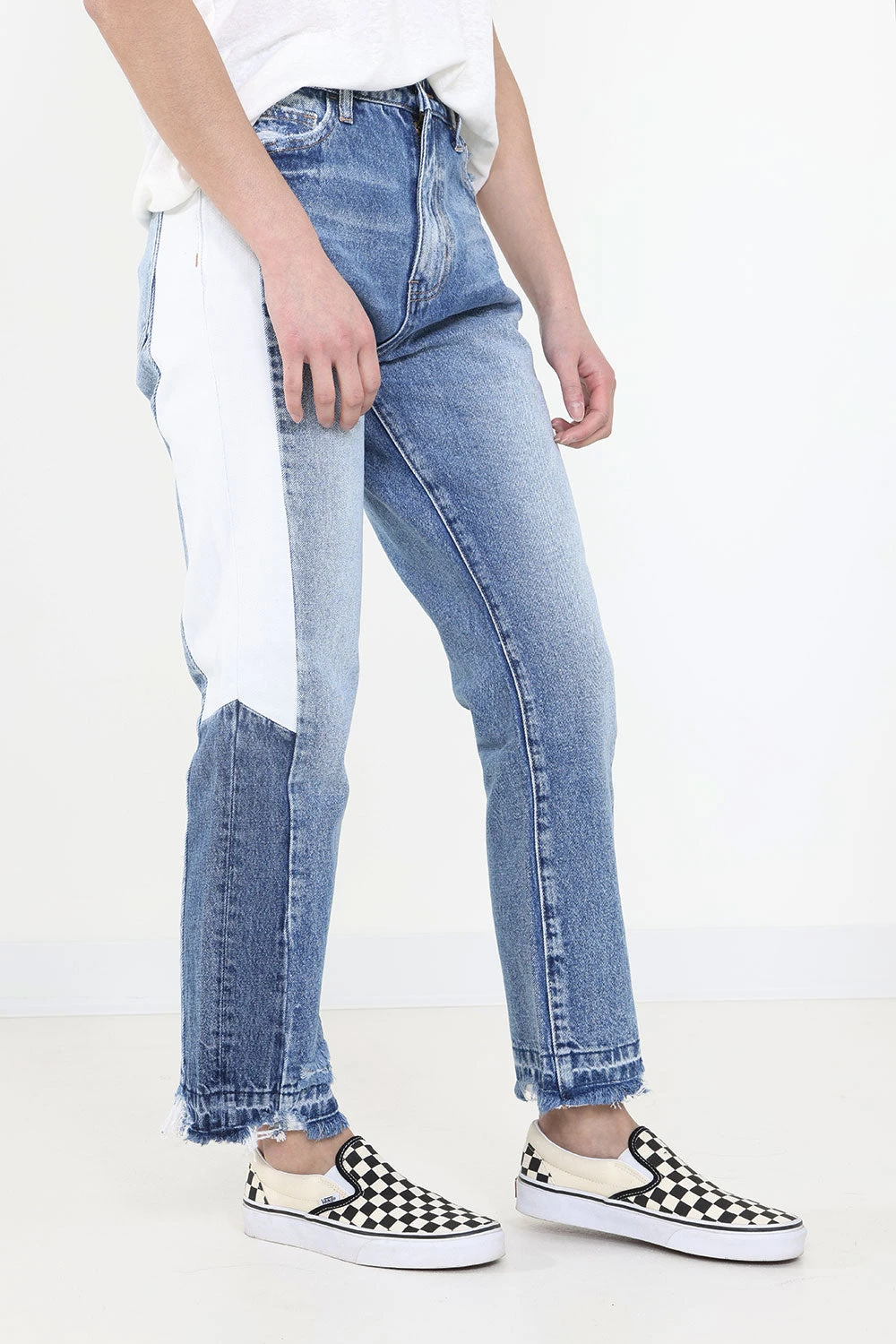 Vervet Super High Rise Patchwork Boyfriend Jeans For Women | V2489 3 Vervet Super High Rise Patchwork Boyfriend Jeans For Women | V2489