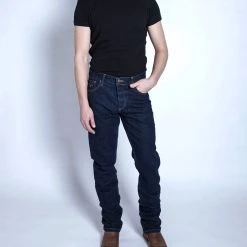 Kimes Ranch Mens Wayne Jeans Blue Cotton Blend Slim Fit -straight jeans shop Wayne 5