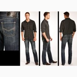 Rock And Roll Dark Was Zig Zag Pistol Jeans