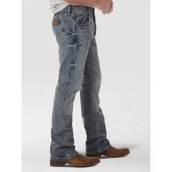 Alternative view of Wrangler Men's Greeley Retro Slim Fit Bootcut Jeans